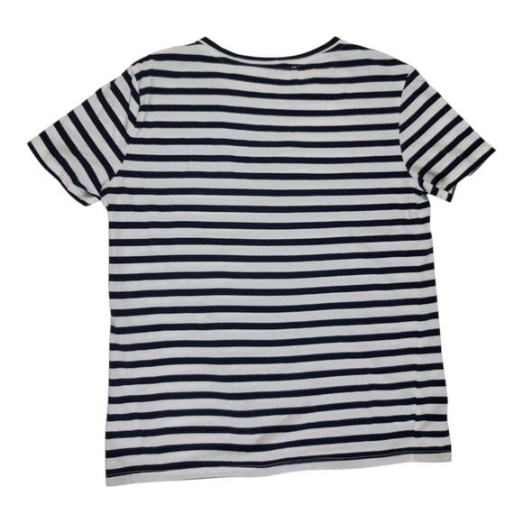Zara Diving Moments Pearls‎ Anchor Sea Shirt Striped Round Neck Women's Small - Picture 9 of 9